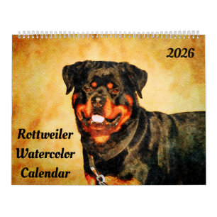 Calendario Regalo para propietaria de Rottweiler 2026