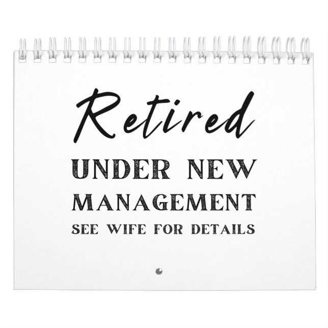 Calendario regalos de jubilación para el marido de la esposa (Tapa)