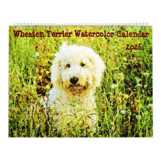 Calendario Regalos para mamá y dueños de perros Terrier Wheat