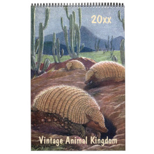 Calendario Reino Animal Antiguo, Selvas Desiertos Bosques