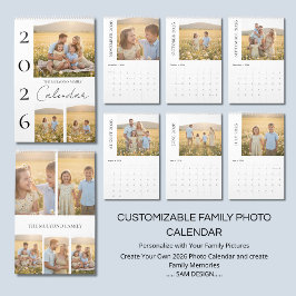 Calendario Relaxed Family Moments 2026 Photo Calendar
