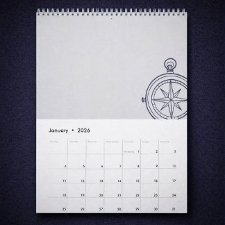 Calendario Reloj de Bolsillo de Estudio Nocturno de la Academ