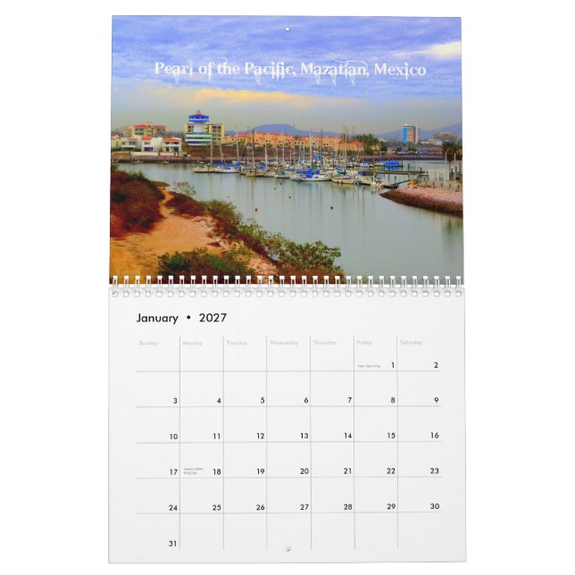 Calendario Repique del Mazatlan pacífico Calander 2013 (Jan 2027)