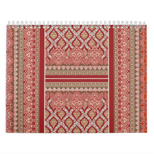 Calendario Representación artística de naranja y marrón