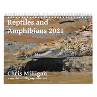 Calendario Reptiles y anfibios 2021 por Chris Milligan