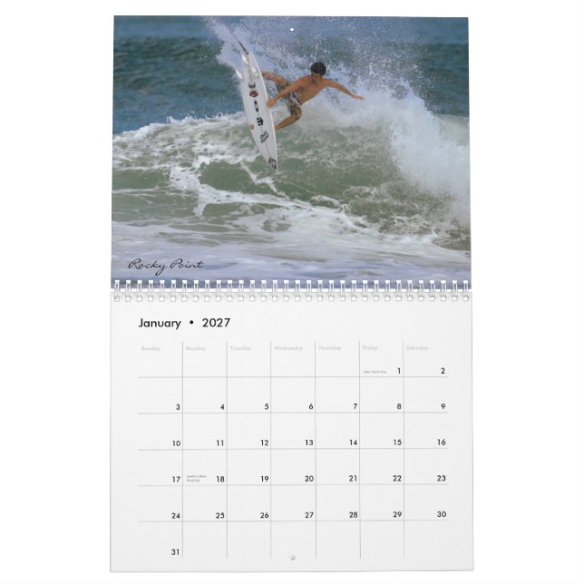 Calendario Resaca Hawaii, por Brad Scott (Jan 2027)