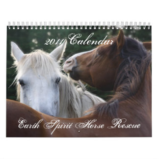 Calendario Rescate del caballo del alcohol de la tierra,