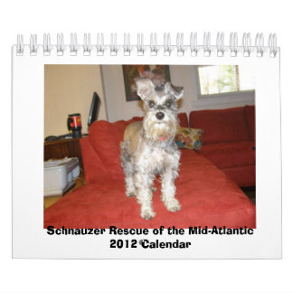 Calendario Rescate del Schnauzer del 2012 Mediados
