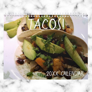 Calendario Restaurante de Comida Mexicana Amante de los Tacos