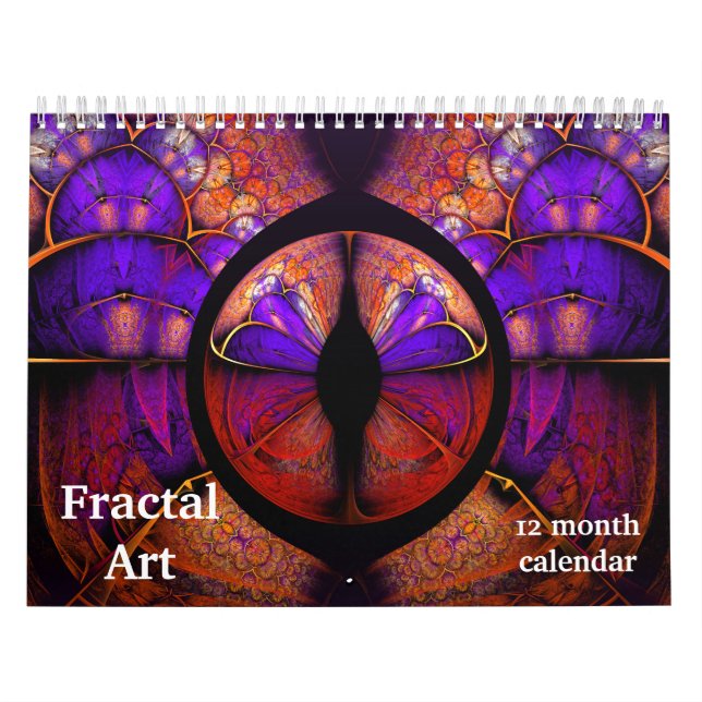 Calendario Resumen de arte fractal de 2026 (Tapa)