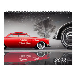 Calendario Resumen de coches clásicos de los años 1950