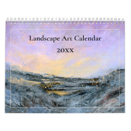Calendario Resumen de paisajes Arte Original Pintura 202X