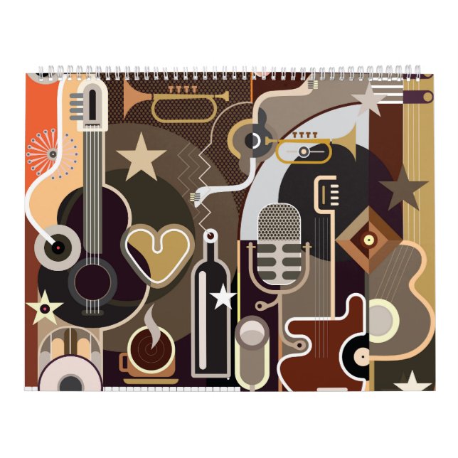 Calendario Resumen Fondo musical (Tapa)