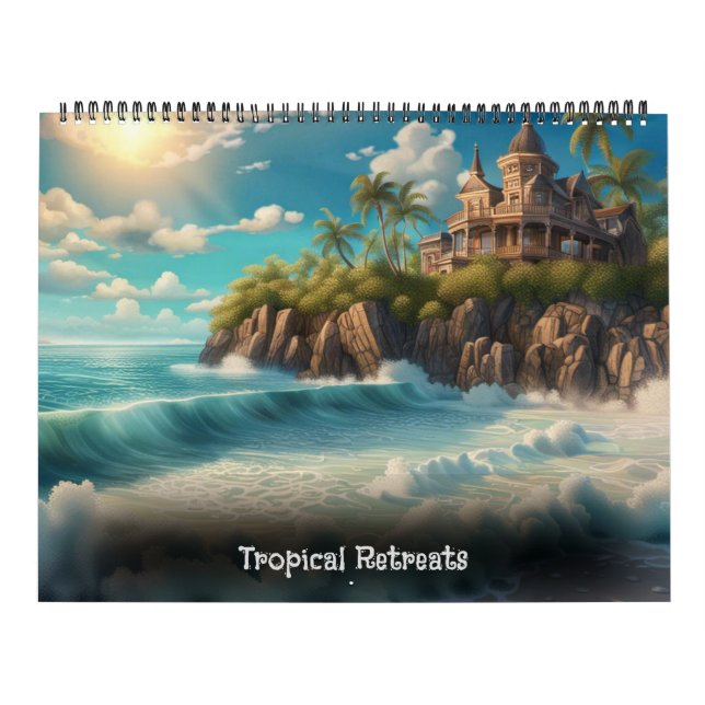 Calendario Retraiciones tropicales de Ivy y Bat Art Calendar (Tapa)