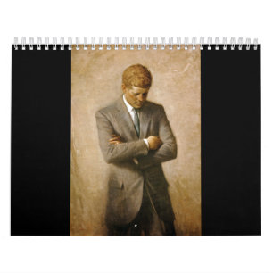 Calendario Retrato oficial de John F Kennedy por Aaron Shikle