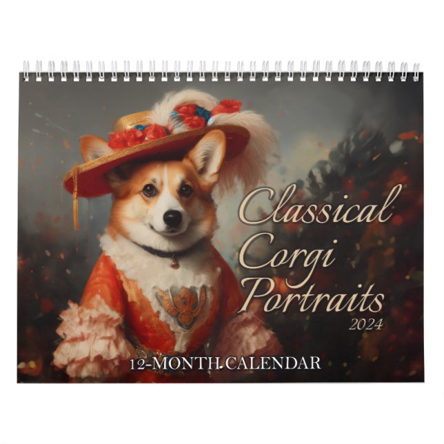 Calendario Retratos clásicos de Corgi (Tapa)