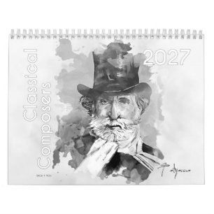 Calendario Retratos de compositores clásicos, 2026