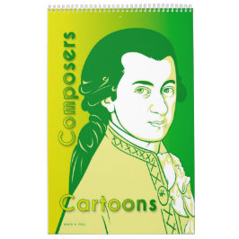 Calendario Retratos de compositores clásicos, estilo Personal