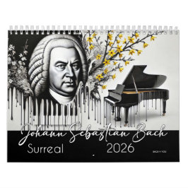 Calendario Retratos de Johann Sebastian Bach: Surreal 2026