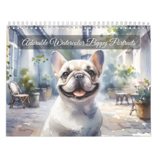 Calendario Retratos de Perros en Acuarela Adorables (12 meses