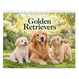 Calendario Retrievers Dorados y Cachorros