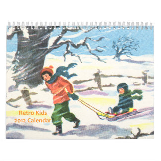 Calendario retro 2012 de los niños