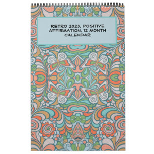 Calendario Retro, Groovy Positive Affirmations 202