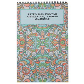 Calendario Retro, Groovy Positive Affirmations 202