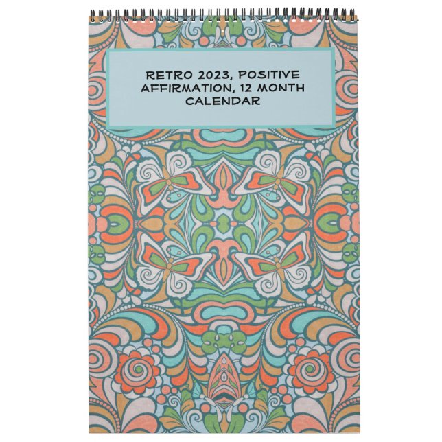 Calendario Retro, Groovy Positive Affirmations 202 (Tapa)