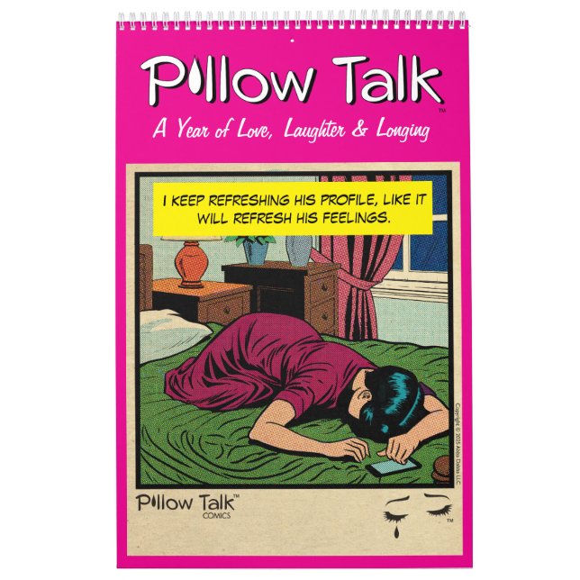 Calendario Retro Vintage Romance Comic: Pillow Talk (Tapa)
