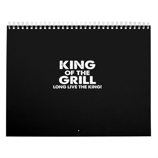 Calendario rey de la parrilla larga vida al rey (Tapa)