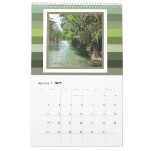 Calendario Río Guadalupe en Gruene, Texas