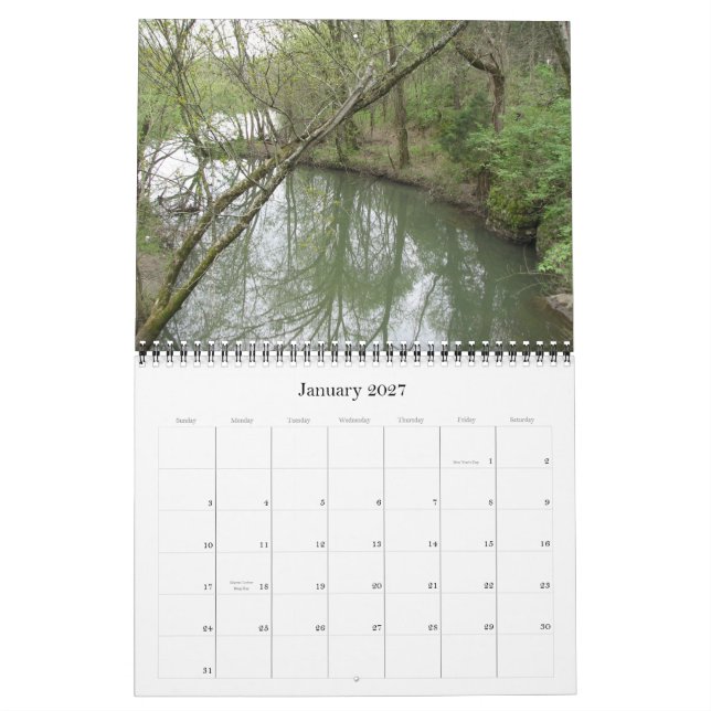 Calendario Ríos y corrientes, 2012 (Jan 2027)