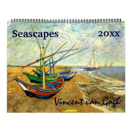 Calendario Ríos y paisajes marinos de Vincent van Gogh