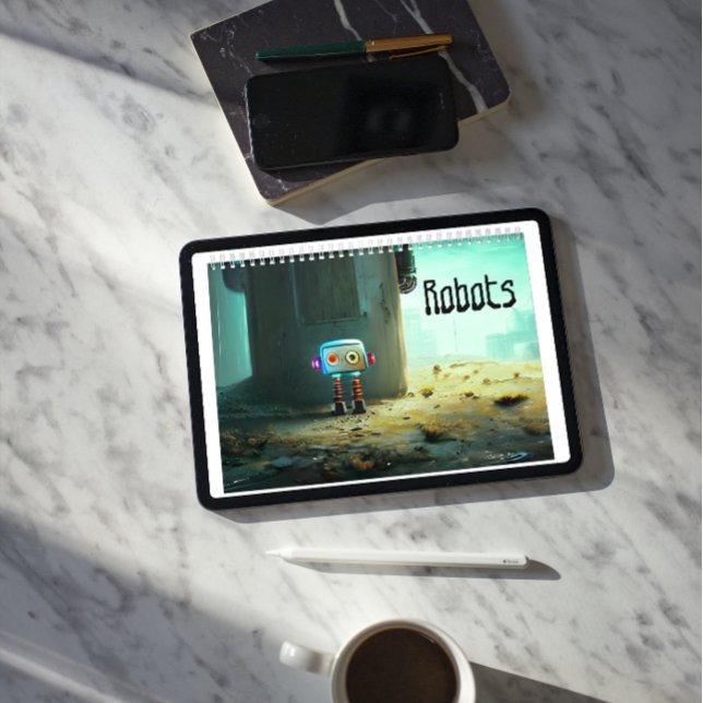 Calendario Robots - Obra de arte digital de Christine aka sti (Subido por el creador)