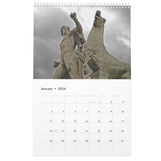 Calendario ROMA la ciudad eterna (Jan 2026)