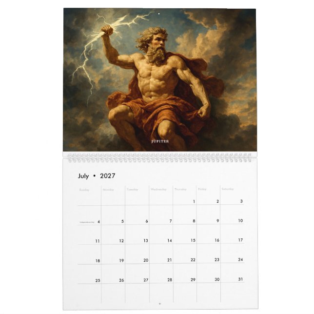 Calendario Roman Mythology (Jul 2027)