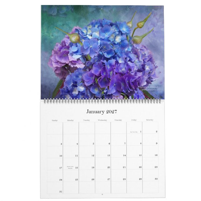 Calendario Romance Collection 2 Floral Art Calendar 2013 (Jan 2027)