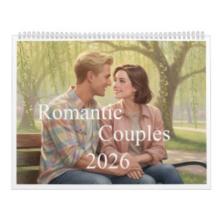 Calendario Romantic Couples 2026 Calendar 00B