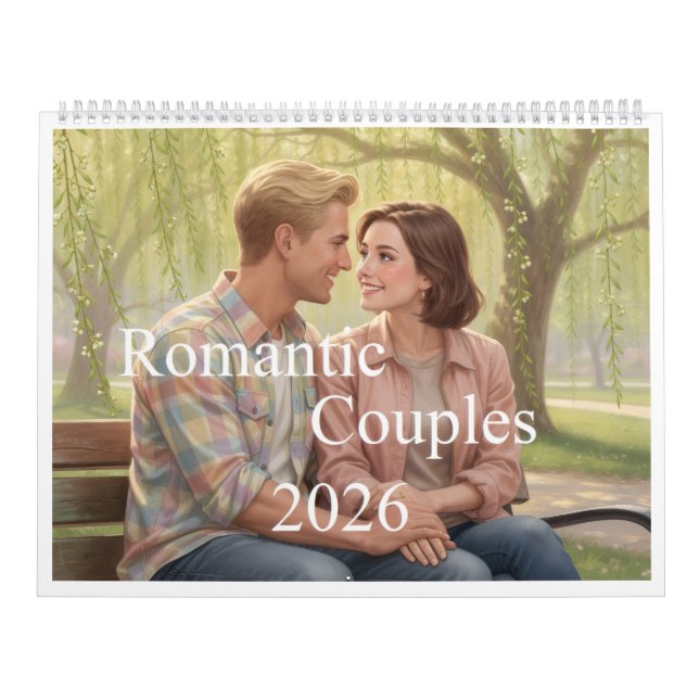 Calendario Romantic Couples 2026 Calendar 00B (Tapa)