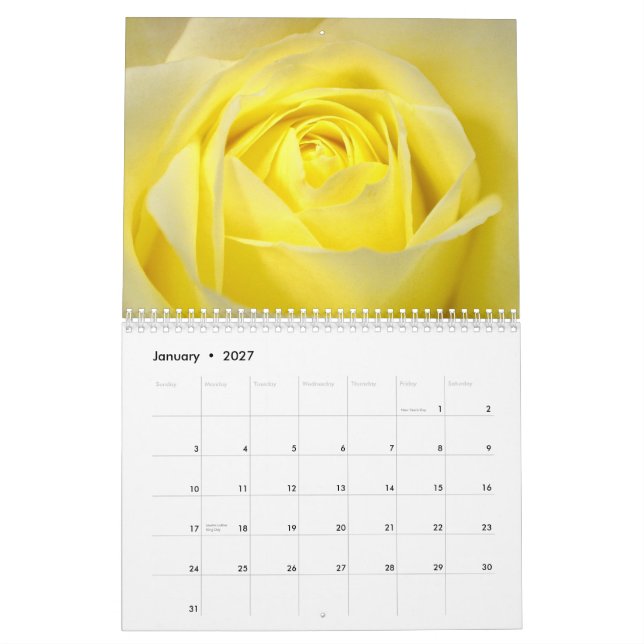 Calendario Rosa 2015 (Jan 2027)
