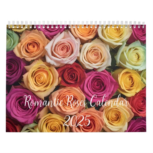 Calendario Rosas románticos (Tapa)