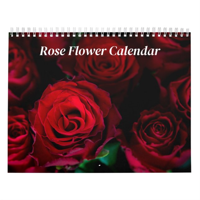 Calendario Rose Flower 2026 (Tapa)