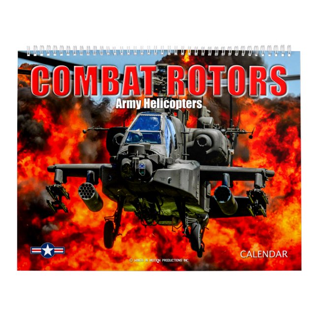 Calendario ROTORES DE COMBATE - Helicópteros del ejército (Tapa)