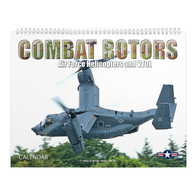 Calendario ROTORS DE COMBATE - Helicópteros y VTOL de la Fuer (Tapa)