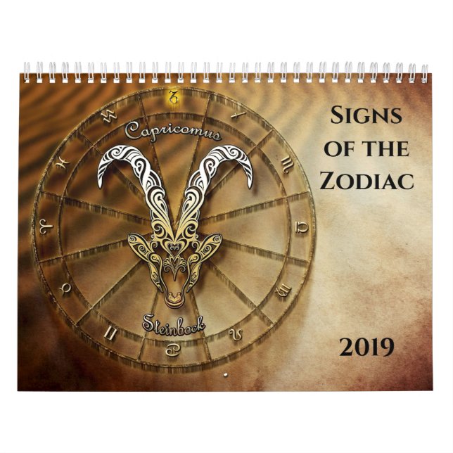 Calendario Rótulos del zodiaco (Tapa)