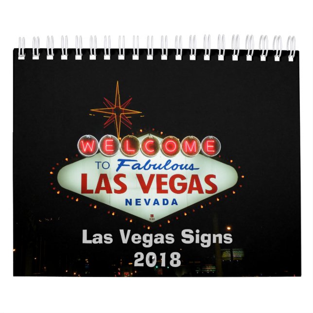Calendario Rótulos Neon de Las Vegas (Tapa)