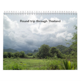 Calendario Round trip trough Thailand