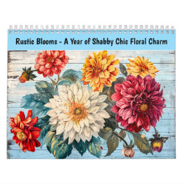Calendario Rustic Blooms – A Year of Shabby Chic Floral Charm