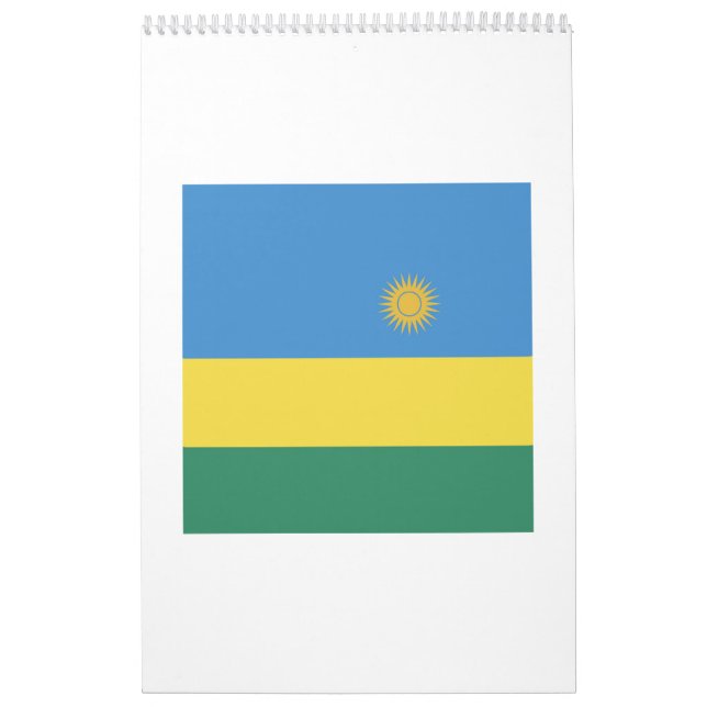 Calendario Rwandesa Flag Emblem (Tapa)
